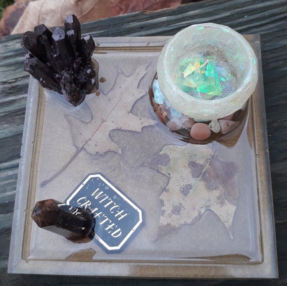 Trinket tray Jewelry holder witch crafted - Picture 2 of 3